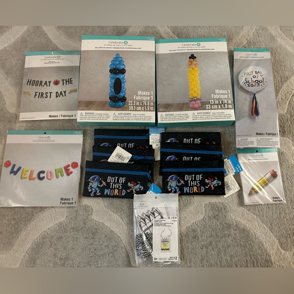 Back To School - Decoration/Supply Lot